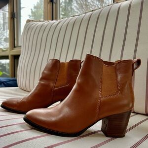 J. Crew Tan Ankle Booties